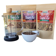 Pausa Funcional – Pack de Infusiones Naturales de Topinambur + Cafetera Francesa